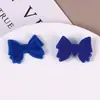 Venda Quente Transfronteiriça Outono e Inverno Pelúcia Flocada Laços Coloridos Acessórios de Cabelo Versáteis Grampos de Cabelo Brincos Patches para Roupas Atacado