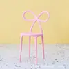 Silla de Arco Estilo Nórdico Ins Silla de Diseñador Personalidad Creativa Silla para Comedor en Casa Silla con Respaldo para Corazón de Chica Cyber Celebritie