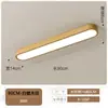 Luz de Corredor Cor Madeira de Freixo, Luz Simples Moderna para Corredor Longo, Luz de Entrada de Madeira Maciça, Luminária de Teto Estilo Chinês