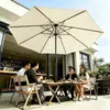 Sombrilla de exterior, sombrilla de patio, sombrilla grande para el sol en exteriores, sombrilla plegable de poste central, parasol para mesa y silla de balcón, puesto exterior y decoración de boda