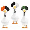 Peruca Afro Divertida Bicolor para Pets Peruca Cacheada de Palhaço Universal para Gatos, Cachorros e Patos para Festas de Feriado e Sessões de Fotos