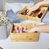 Caja de Almacenamiento de Artículos Varios para Hogar, Dormitorio, Sala de Estar, Caja de Almacenamiento Apilable de Madera, Caja de Almacenamiento Portátil de Madera Maciza