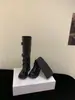 Nuevos Zapatos Planos de Punta Redonda con Hebilla y Correa para Otoño e Invierno 2025 Botas de Media Caña de Suela Gruesa Botas Largas Botas de Motocicleta Versátiles Botas de Vaquero Occidentales