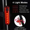 Luz Trasera para Bicicleta Carga USB Luz de Advertencia para Ciclismo Nocturno Cob Alta Luminosidad Impermeable Luz Trasera Accesorios de Equipo para Ciclismo de Montaña