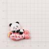 Accesorios de resina de la marca Panda con estilo de dibujos animados, bricolaje, nueva carcasa de teléfono móvil brillante, llavero, accesorios para el cabello, parche