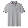 Camisa Polo Leishibert de Nylon y Fibra de Bambú para Hombre, Camiseta Versátil de Manga Corta, Nueva de Verano, Transpirable, Moderna, Camiseta de Manga Corta