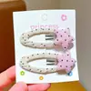 Flequillo de Lunares para Niñas Pinza Bb Estilo Coreano Dulce Versátil Pasador para Niñas Ovalado Color Caramelo Pinza Lateral para el Cabello Accesorio para el Cabello