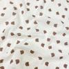 Crepe de algodão com dupla camada estampada, crepe com estampa de urso coreano, gaze de algodão para bebês, roupa infantil anti-mosquito, calças de tecido