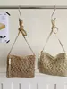 Bolso tejido tipo paja calada transfronterizo para mujer, nuevo estilo étnico 2026, bolso de playa para vacaciones, bolso cruzado casual versátil
