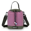 Bolso cruzado nuevo de nailon multifuncional y elegante con un diseño moderno de bloques de color y mini bolsa para teléfono