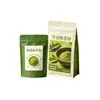 Bolsas de plástico para alimentos, polvo de matcha, sellado a tres lados, bolsas con base, hechas a medida, a prueba de humedad, barrera de oxígeno, bolsas de papel de aluminio autosellables, bolsas de embalaje para alimentos