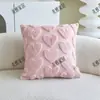 Funda de Almohada de Corazón para San Valentín Cojín de Peluche Tridimensional Almohada de Cintura de Piel de Conejo Decoración Festiva para Sala de Estar