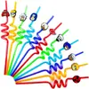 Nuevas Pegatinas de Popote de Dibujos Animados, Pegatinas de Popote Personalizadas para Bar, Pegatinas de Popote para Decoración de Fiestas, Venta al por Mayor Transfronteriza