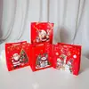 Bolsa de Navidad No Tejida Transfronteriza Bolsa de Regalo Fabricante Venta al por Mayor Dibujo Animado Muñeco de Nieve Navideño Bolsa de Dulces Bolso Laminado