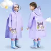 Capa de Chuva Impermeável de Corpo Inteiro para Crianças para Chuva Forte Estampa de Desenho Animado para Meninos e Meninas Uso Escolar com Espaço para Mochila Poncho de Chuva Portátil