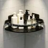 Estante de aleación de aluminio + acero al carbono para baño transfronterizo, instalación sin perforaciones, para almacenamiento de artículos de tocador en baño y WC