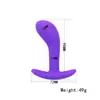 Juego de tres piezas de tapón anal curvo de silicona para masaje de próstata en hombres y tapón anal para punto G en mujeres, juguete vestible