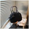 Bolsa Pequena Super Popular para Mulheres, Nova Moda Outono e Inverno 2026, Bolsa Transversal Retro Fosca, Bolsa de Mão Bolsa Bowling