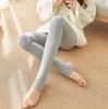 Leggings Listradas Grossas Forradas com Lã de Outono e Inverno para Mulheres, Leggings Quentes Modeladoras Pretas Atacado