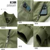 Jaqueta Bomber Masculina Nova Primavera/Outono 2026 Workwear Americano Gola Baseball Jaqueta Casual Masculina Espessada à Prova de Vento