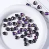 Cuentas Pequeñas de Corazón Perforadas Transparentes de Colores, Pulseras de Corazón de Cristal Hechas a Mano para Bricolaje, Accesorios para Cadena de Teléfono Móvil, Cuentas Sueltas