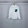 Camisa de Manga Larga a Rayas de Bolsillo Nuevo Color Primavera Temprana Directo de Fábrica Tb Unisex Casual Cómoda