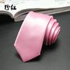 Al por mayor del fabricante en stock Corbata estrecha de 5 cm para hombre, estilo coreano casual, seda sintética, color sólido, poliéster, seda, camisa pequeña para mujer