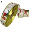 Cinta Navideña Impresa a Dos Colores de 3.8 cm Decoraciones para Árbol de Navidad Atrezzo para Arreglos Ambientales Cinta con Letras Navideñas