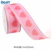 Cinta de San Valentín, decoración de boda, lazo, embalaje de regalo, bricolaje, adorno artesanal, cinta de costilla