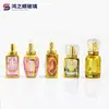 Botella de Perfume de Vidrio Electroplateado de 30 ml para Venta al por Mayor por Fabricante, Botella Vacía para Aceite Esencial, Botella Recargable Portátil de Viaje, Botella con Atomizador Cosmético
