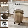 Cubo de basura de gran capacidad para cocina, Contenedor de almacenamiento estrecho de lujo, Alto valor estético para sala de estar y oficina, Papelera de almacenamiento para el hogar