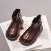 Botas Martin para Niñas 2026 Nuevas Suela Suave Estilo Británico Elegante para Niñas Pequeñas Botas de Moda para Bebé Retro a la Moda