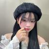 Boina de Copo de Nieve de Malla Estilo Coreano Tridimensional para Mujer Estilo Japonés Moda Primavera y Verano Transpirable Versátil Boina de Artista
