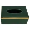 Caja de pañuelos de cuero de lujo ligero estilo europeo para coche caja de pañuelos de cuero PU caja de pañuelos publicitaria de hotel negocio logo