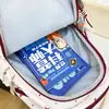Mochila casual de cuadros estilo japonés para estudiantes de secundaria y preparatoria, versátil y linda, adecuada para la escuela y los viajes