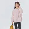 Zhi Ji|Jaqueta Corta-Vento Infantil com Forro de Fleece para Meninos e Meninas, Resistente ao Desgaste, para Caminhada e Montanhismo, com Capuz