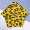 Camisa Hawaiana de Flores de Playa de Manga Corta para Hombre Holgada cec Super Fuego Estilo Puerto Retro Chaqueta Camisa Ropa de Hombre