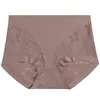 Calcinhas rendadas sem costura de seda gelada plus size, respiráveis e que abraçam o quadril, calcinhas estilo mamãe sexy com fundo de algodão puro, calcinhas triângulo femininas