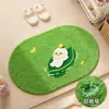 Alfombrilla de Piso para Baño Puerta de Inodoro Absorción de Agua Secado Rápido Alfombrilla Antideslizante Bañera Almohadilla para Pies Alfombra Gruesa para Inodoro Baño