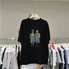 2026 Nova Camiseta de Manga Curta Nicho de Verão Feminina Streetwear Americano Solta Casual Algodão Puro Manga Meia Manga Super Bonita