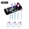 Juego de cubiertos de acero inoxidable Amazon transfronterizo, cuchillo portugués negro, tenedor y cuchara, juego de 30 piezas, juego de vajilla para 6 personas, regalo