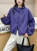 Ropa exterior corta para mujer, elegante, popular, casual, ligera, con capucha, nueva para primavera y otoño 2026