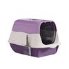 Banheiro Sanitário para Gatos com Tampa Removível, Caixa de Areia com Bordas Altas, com Caixa de Controle de Odores, Bandeja Doméstica para Gatinhos de Pequeno a Grande Porte