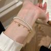 Pulsera de Tirar de Lujo Ligero Cepillado de la Edad Media Italiana Joyería de Alta Calidad Diamante de Alto Carbono Super Vigor Colgante de Amor con Borla