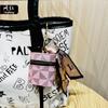 Nova Carteira de Moedas Presbiopia de Couro Chaveiro Mini Portátil Bolsa para Batom Armazenamento Capa Protetora para Fone de Ouvido Sem Fio Fofa
