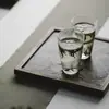 Vaso de Vidrio de Borosilicato Alto con Patrón Vertical Martillado para Té Verde Hecho a Mano Resistente al Calor Vaso Recto para Agua Oficina Hogar Transparente Vaso para Leche
