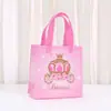 Série de Princesas de Desenho Animado Transfronteiriça Sacolas Não Tecidas Sacolas Tote para Doces de Festa e Presentes Sacolas para Embalagem de Presentes de Feriado Sacolas de Presente