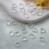 Rinestones para Uñas Ice-Clear Tendencia Verano Coloridos Rinestones de Base Puntiaguda Rinestones Transparentes Irregulares Rinestones Rectangulares de Corazón Ovalados para Uñas