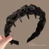 Diadema Retorcida Estilo Coreano para Niñas, Diadema de Lujo Ligero y de Alta Gama, Pinza Antideslizante para el Cabello de la Parte Superior Alta del Cráneo, Accesorios para el Cabello para Lavarse la Cara