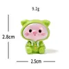 Miniatura Criativa de Desenho Animado Panda de Capa Figura Decoração DIY Acessório Pendurado Mini Ornamento de Mesa